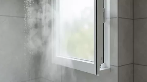 Okno pod prysznicem