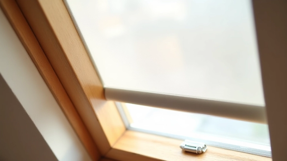 VELUX montaż rolety wewnętrznej